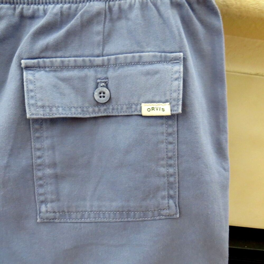 Orvis Women's Relaxed Drawstring Shorts Sky Blue Small  EUC - Picture 6 of 11